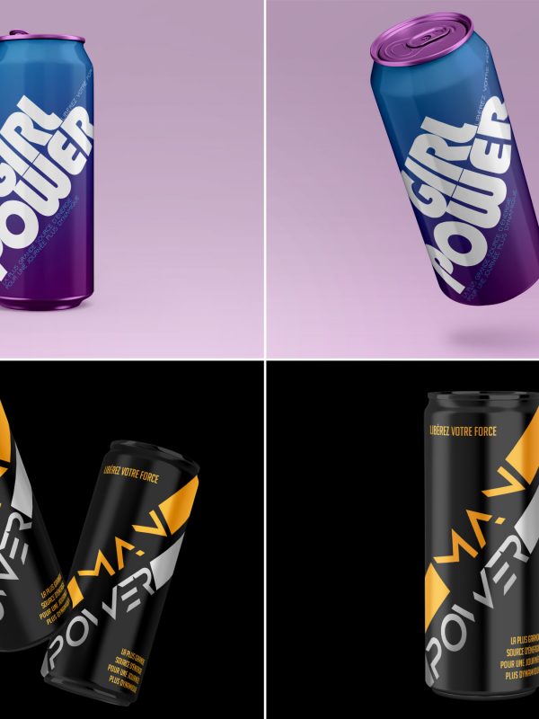 Energy drink girl&man-power